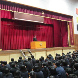 家庭科　調理実習を行いました。